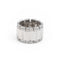 Bague 52 Bague large en or blanc 18 carats sertie de diamants 58 Facettes 1987600CN