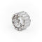 Bague 52 Bague large en or blanc 18 carats sertie de diamants 58 Facettes 1987600CN