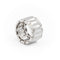 Bague 52 Bague large en or blanc 18 carats sertie de diamants 58 Facettes 1987600CN