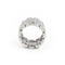 Bague 52 Bague large en or blanc 18 carats sertie de diamants 58 Facettes 1987600CN