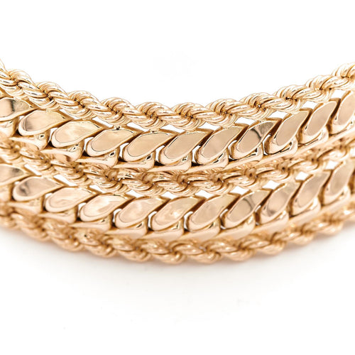 Bracelet Bracelet maille gourmette torsadée en or jaune 18 carats 58 Facettes 1987725CN