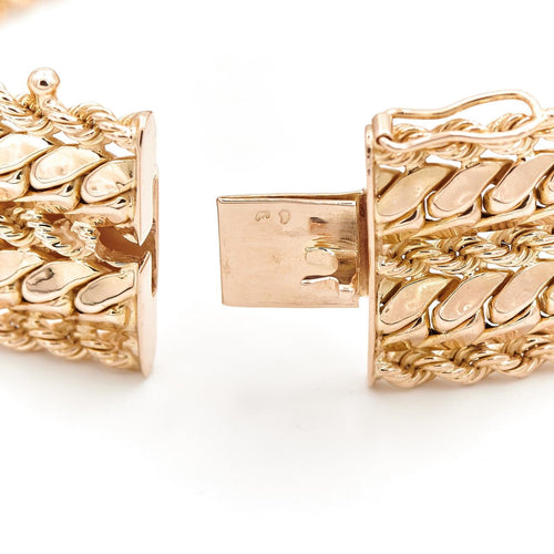 Bracelet Bracelet maille gourmette torsadée en or jaune 18 carats 58 Facettes 1987725CN