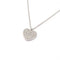 Collana Collana cuore pavé di diamanti in oro bianco 18 carati 58 Facettes