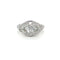 Bague 56 Bague Art déco en or blanc 18 carats et diamants 2,45 ct 58 Facettes