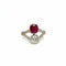 Bague 53 Bague Toi & Moi victorienne en or 18 carats, rubis et diamants 58 Facettes