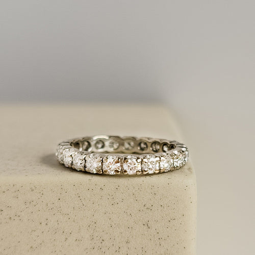 Пръстен 50 Пръстен памет от бяло злато 750 и 22 диаманта 58 Facettes 2525