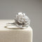 Ring 51.5 Vintage ring i 14 karat hvidguld med diamanter 58 Facettes 2825