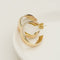 Tricolor hoop earrings in 14-carat gold 58 Facettes 3149