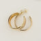 Tricolor hoop earrings in 14-carat gold 58 Facettes 3149