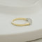 Ring Halber Ewigkeitsring - Ring aus 14K Gelbgold und Diamanten 58 Facettes 3140