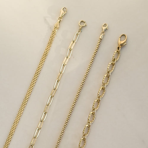 Armband Vintage platt armband i 14K guld 58 Facettes 3160