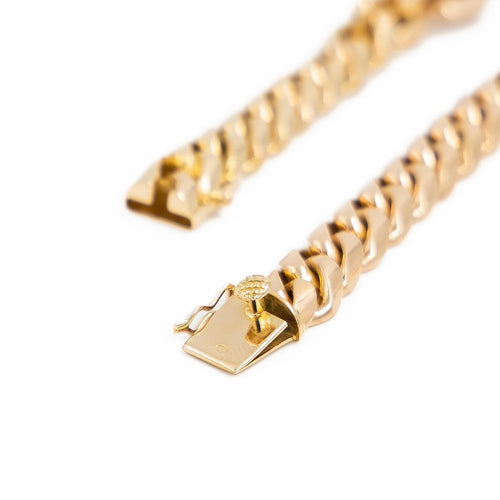 Collier Collier chaîne maille gourmette plate en or rose 18 carats 58 Facettes 2024757CN