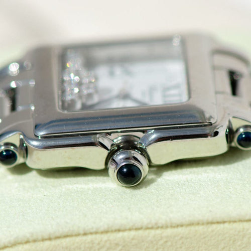 Montre Chopard Happy Diamonds Sport - Montre en acier avec diamants 58 Facettes 3075