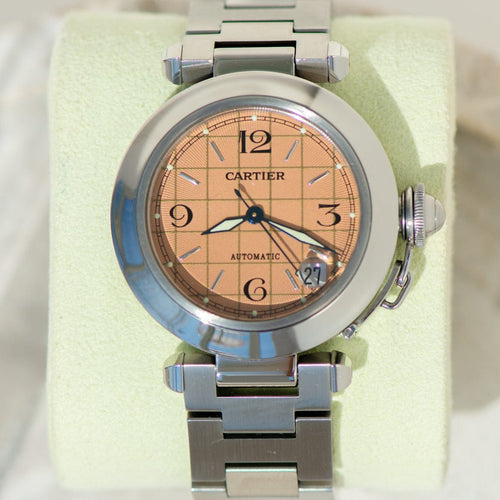 Relógio Cartier Pasha de Cartier - Relógio automático em aço ref. 2324, calibre 049 58 Facettes 3092