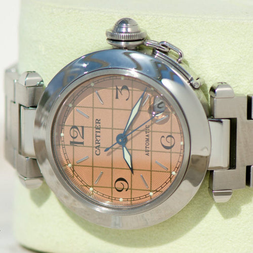 Relógio Cartier Pasha de Cartier - Relógio automático em aço ref. 2324, calibre 049 58 Facettes 3092