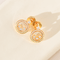 Earrings Chopard Happy Diamonds - 18-carat yellow gold and diamond earrings 58 Facettes 3290
