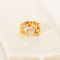 Bague 53 Chopard Happy Diamonds - Bague flexible en or jaune 18 carats et diamants 58 Facettes 3286