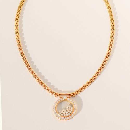 Collier Chopard Happy Diamonds - Collier en or jaune 18 carats et diamants 58 Facettes 3293