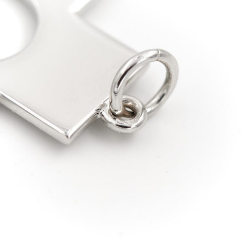 Pendentif Pendentif croix en or blanc 18 carats 58 Facettes 2025671CN