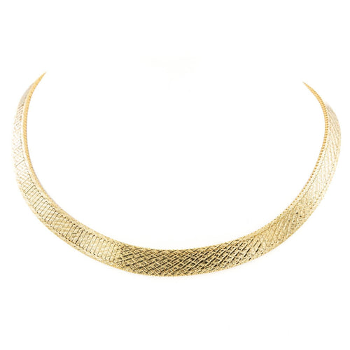 Collier Collier plat en or jaune 18 carats 58 Facettes 2041083CN