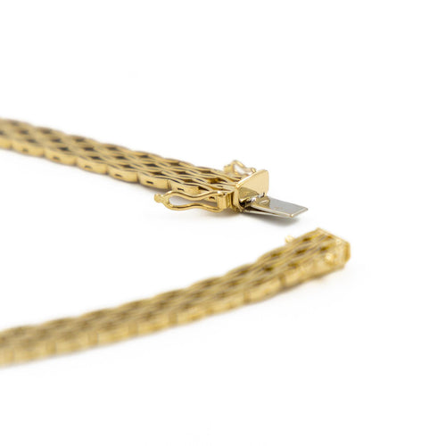 Collier Collier en or jaune 18 carats, maille souple 58 Facettes 2041090CN