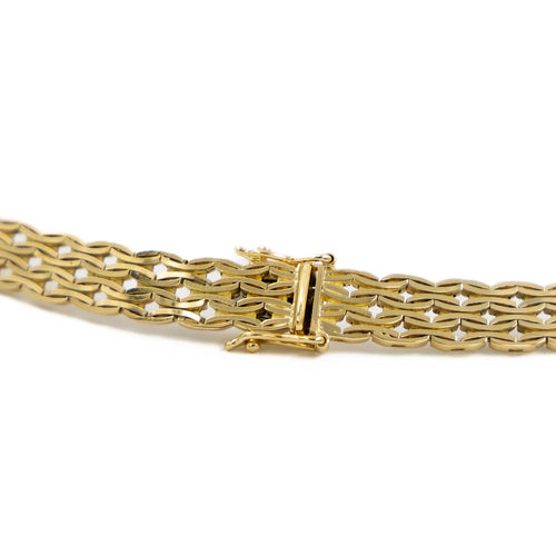 Collier Collier en or jaune 18 carats, maille souple 58 Facettes 2041090CN