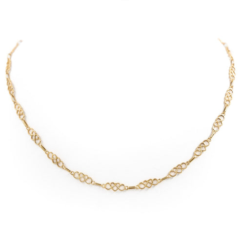 Collier Collier maille cœur en or jaune 18 carats 58 Facettes 2052075CN