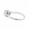 Bague 54 Bague solitaire en or blanc 18 carats avec diamant taille brillant 58 Facettes 2058191CN