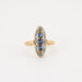 Bague 55 Bague Marquise Saphirs et Diamants 58 Facettes