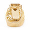 Bague 60 Bague citrine en or jaune 18 carats 58 Facettes 2090640CN