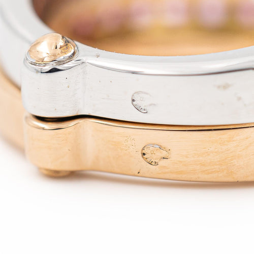 Bague 53 O.J. Perrin - Bague en or rose et or blanc sertie de saphirs roses 58 Facettes 2112647CN