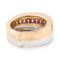 Bague 53 O.J. Perrin - Bague en or rose et or blanc sertie de saphirs roses 58 Facettes 2112647CN