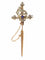 Broche Broche épée vintage en or rouge 18k, argent, diamants et saphir 58 Facettes 21309-0733
