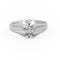 Bague 63 Bague solitaire en or blanc 18 carats avec diamant taille brillant 58 Facettes 2133833CN