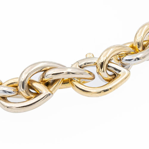 Collier Collier en or jaune et or blanc 18 carats 58 Facettes 2140265CN