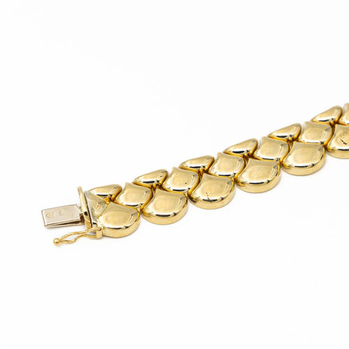Collier Collier en or jaune 18 carats maille semi-rigide 58 Facettes 2147492CN