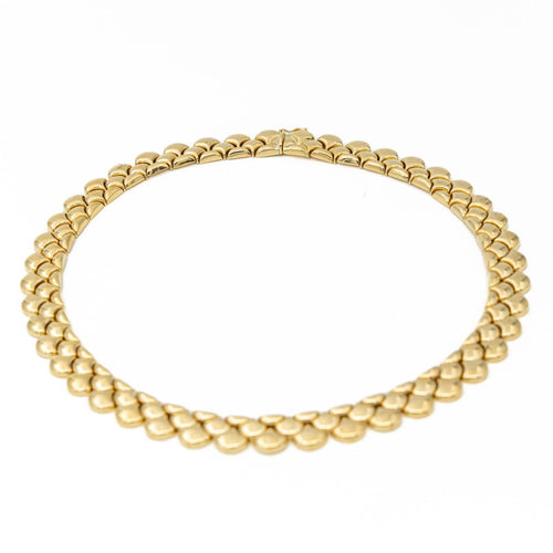 Collier Collier en or jaune 18 carats maille semi-rigide 58 Facettes 2147492CN