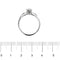Bague 58 Bague solitaire - Diamant 0,25 ct en or blanc 18 kt 58 Facettes 21483