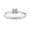 Bague 58 Bague solitaire - Diamant 0,25 ct en or blanc 18 kt 58 Facettes 21483