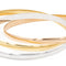 Bracelet Bracelet trois ors en or blanc, or jaune et or rose 18 carats 58 Facettes 2201733CN