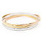 Bracelet Bracelet trois ors en or blanc, or jaune et or rose 18 carats 58 Facettes 2201733CN