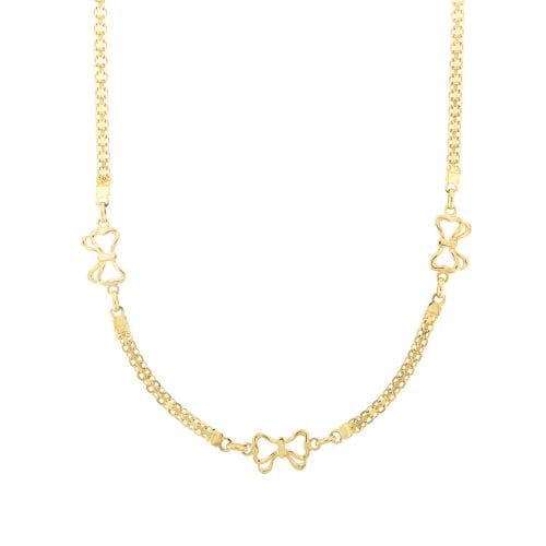 Collier Collier à nœuds en or jaune 18 kt, 42 cm 58 Facettes 22063