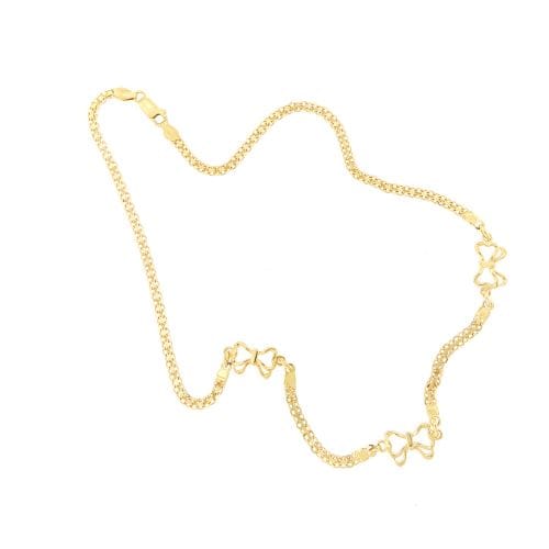 Collier Collier à nœuds en or jaune 18 kt, 42 cm 58 Facettes 22063