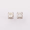 Boucles d'oreilles Puces d'oreilles taille moderne en or gris 18k et diamants 58 Facettes 1