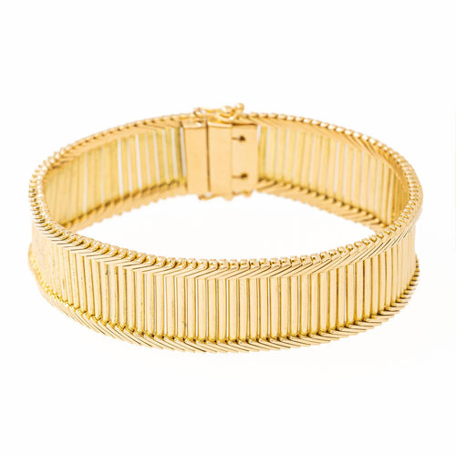 Bracelet Bracelet maille baguette en or jaune 18 carats 58 Facettes 2208745CN