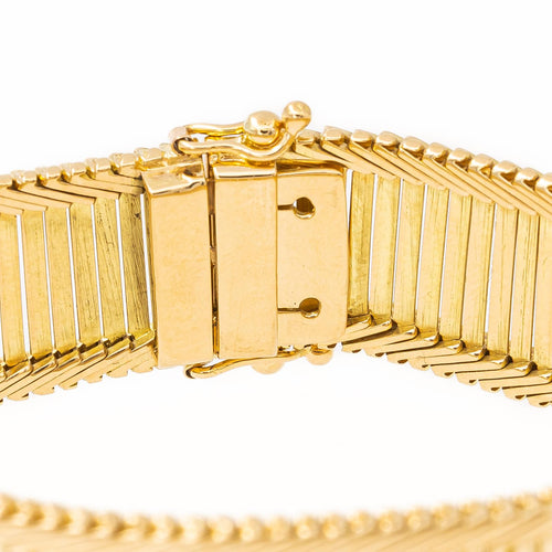 Bracelet Bracelet maille baguette en or jaune 18 carats 58 Facettes 2208745CN