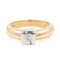 Bague 53 Bague en or jaune et or blanc 18 carats sertie d’un diamant 58 Facettes 2218648CN