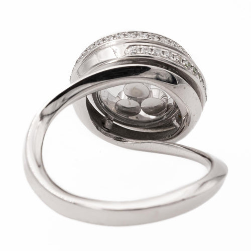 Bague 48 Chopard Happy Diamonds Emotion - Bague en or blanc et diamants 58 Facettes 2238633CN