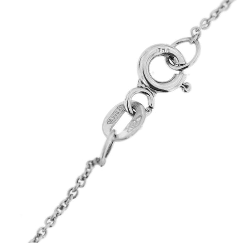 Collier Vieri - Collier avec pendentif en nacre et diamant en or blanc 18 carats 58 Facettes 22414