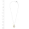 Collier Vieri - Collier avec pendentif en nacre et diamant en or blanc 18 carats 58 Facettes 22414